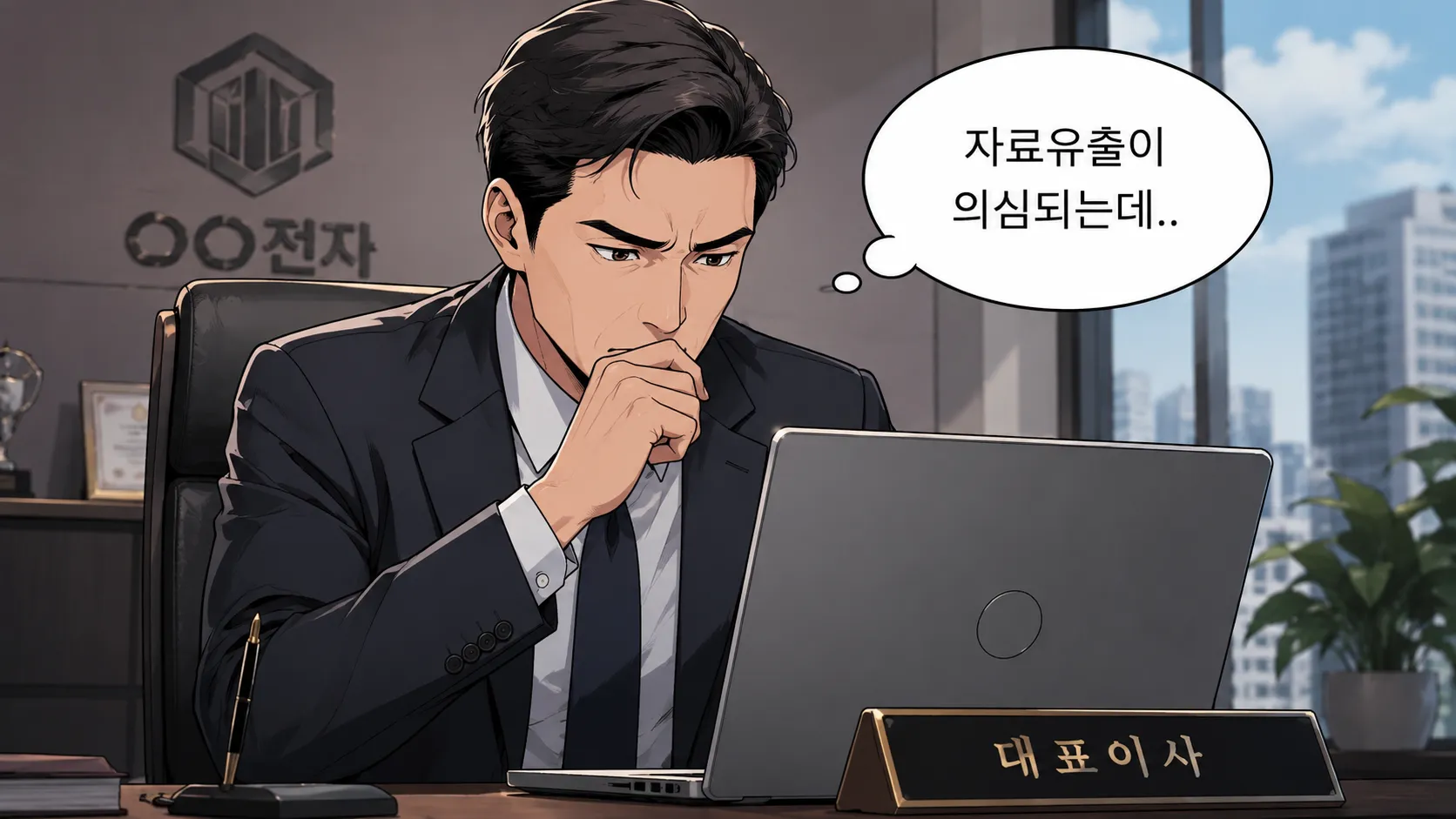 회사자료유출 문제로 디지털포렌식센터를 찾아온 의뢰인