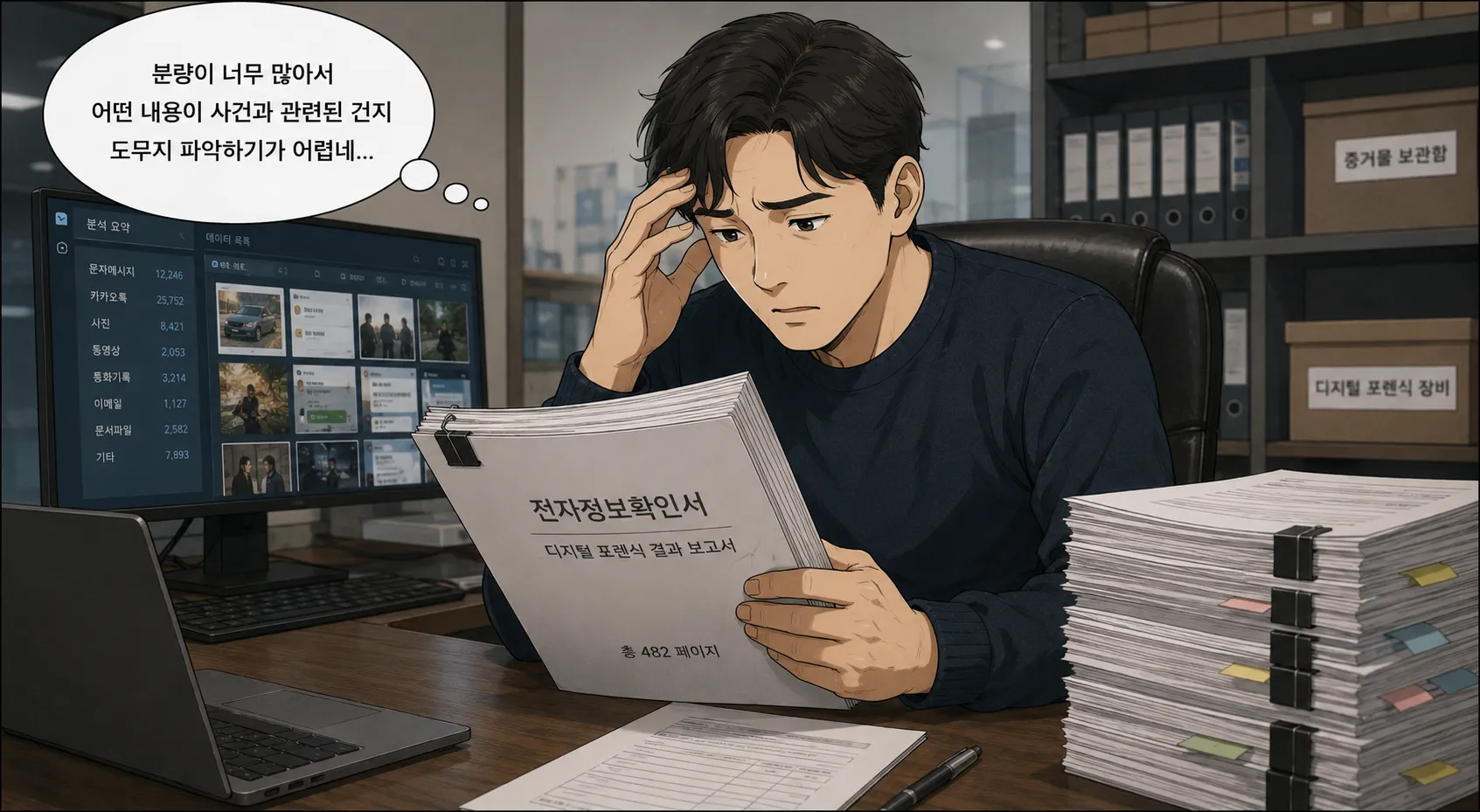 휴대폰포렌식을 통해 확인할 수 있는 디지털 데이터 범위