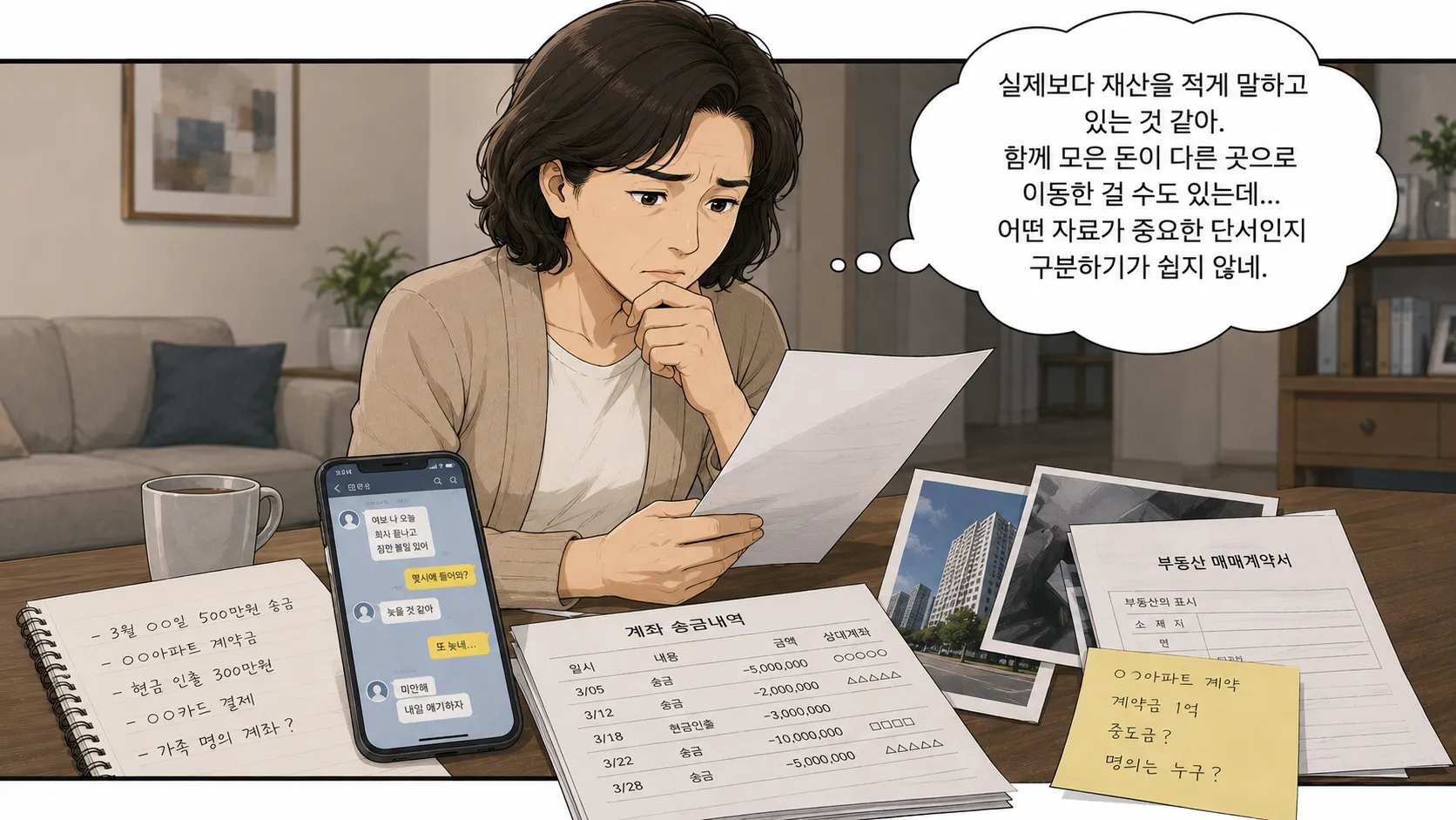 재산은닉 의심 상황에서 확인해야 할 디지털 자료 분석