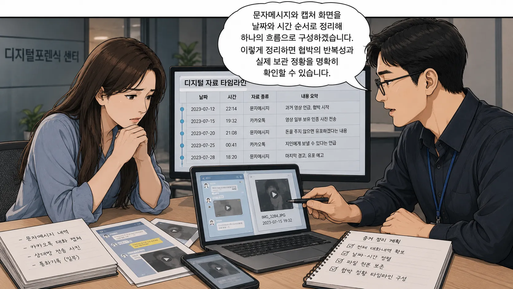 영상유포 피해 대응을 위한 증거 보존의 중요성