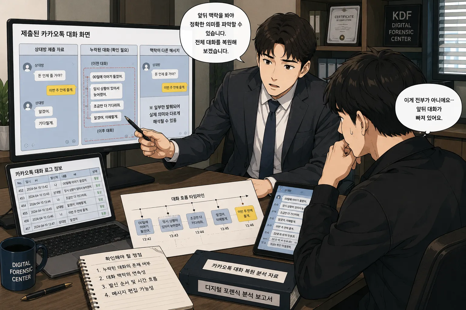 카톡대화조작 분쟁에서 객관적인 증거 확보가 중요한 이유