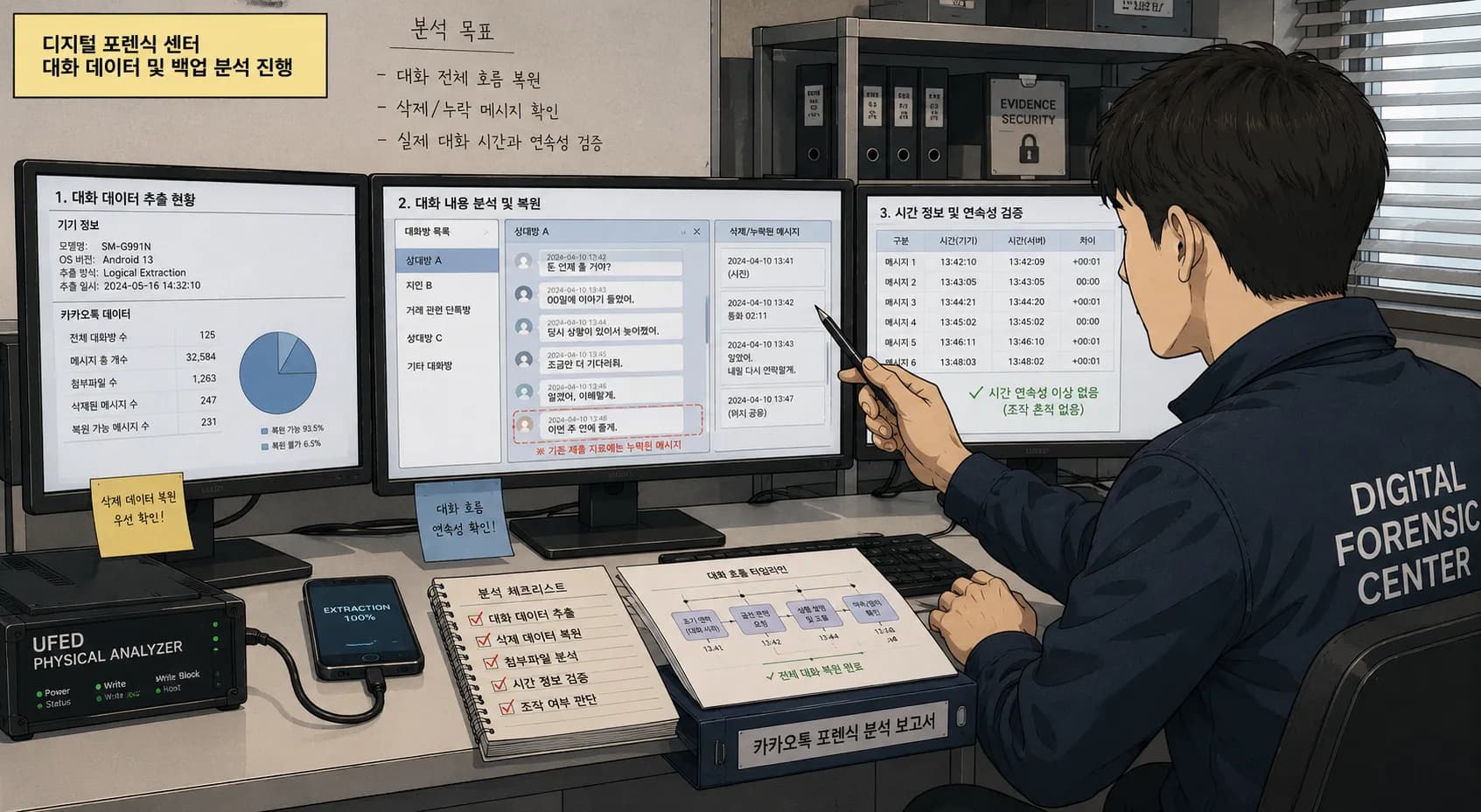 카톡대화조작 의심 시 원본 데이터와 백업 자료를 비교하는 방법