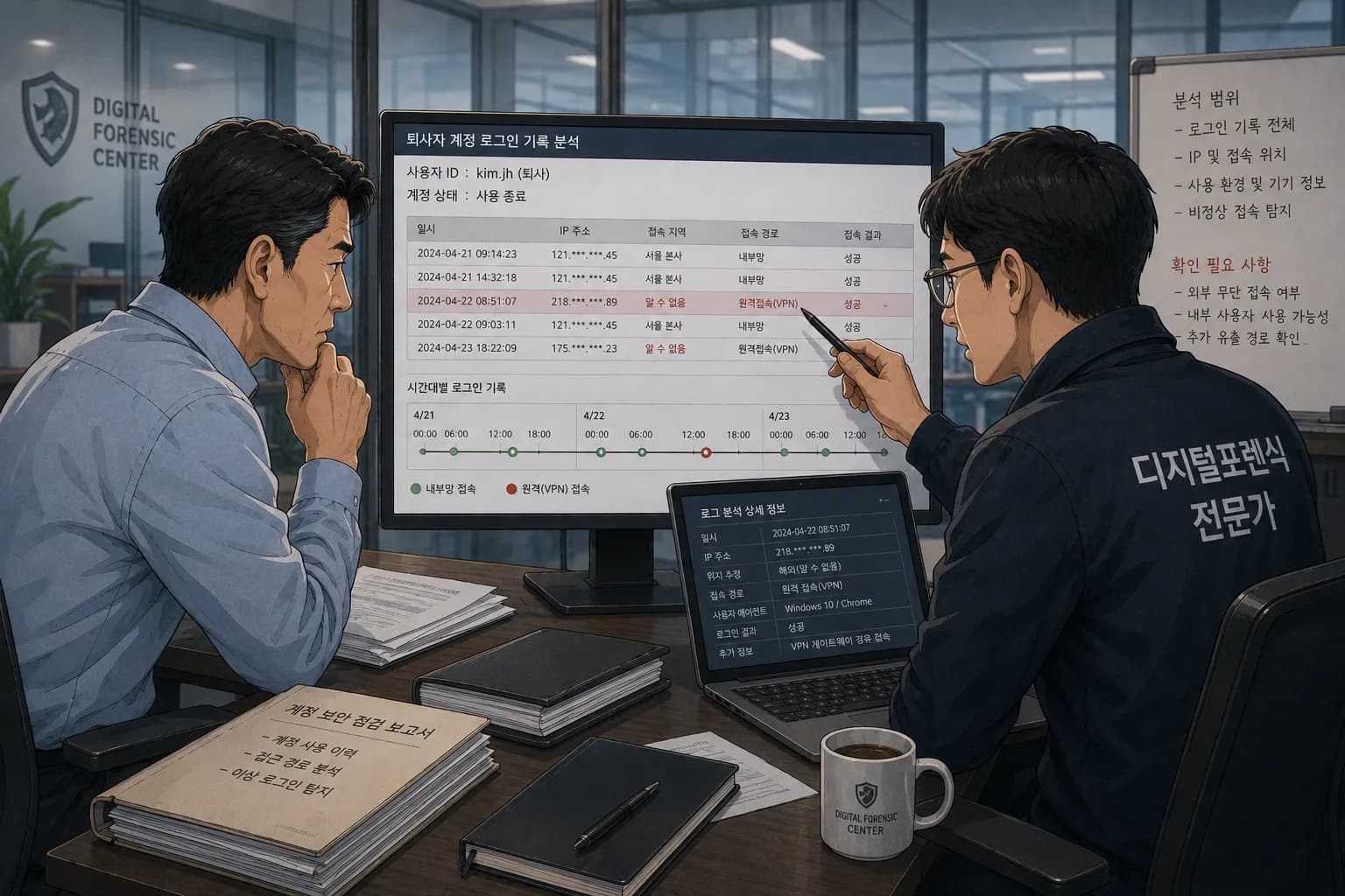 로그인기록이 중요한 사건과 디지털 증거 활용 사례