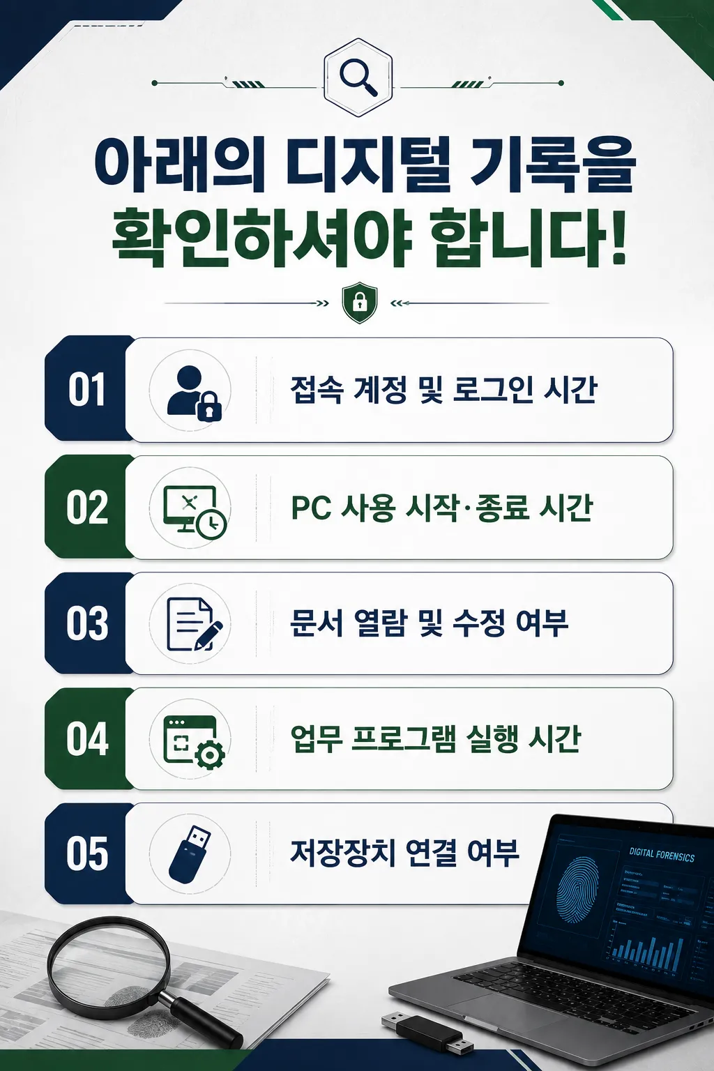 로그인기록 분석으로 확인할 수 있는 주요 정보