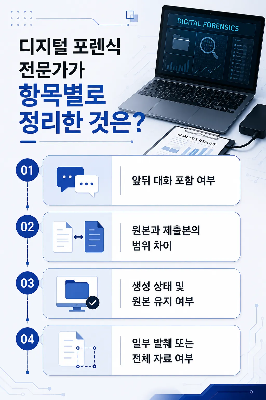 조사자료의 신뢰도를 높이는 디지털포렌식 분석 방법