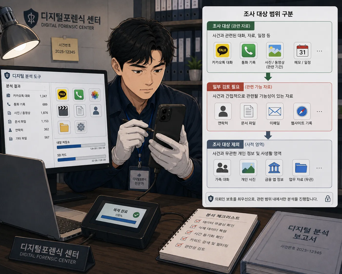 참고인조사에서 활용되는 객관적인 기록 분석 방법