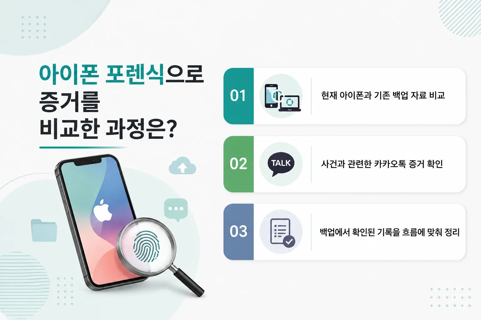 아이폰포렌식 진행 과정과 주요 분석 절차 알아보기