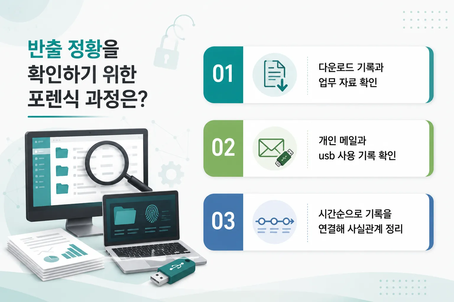 회사자료반출 사건에서 확보해야 할 핵심 디지털 증거