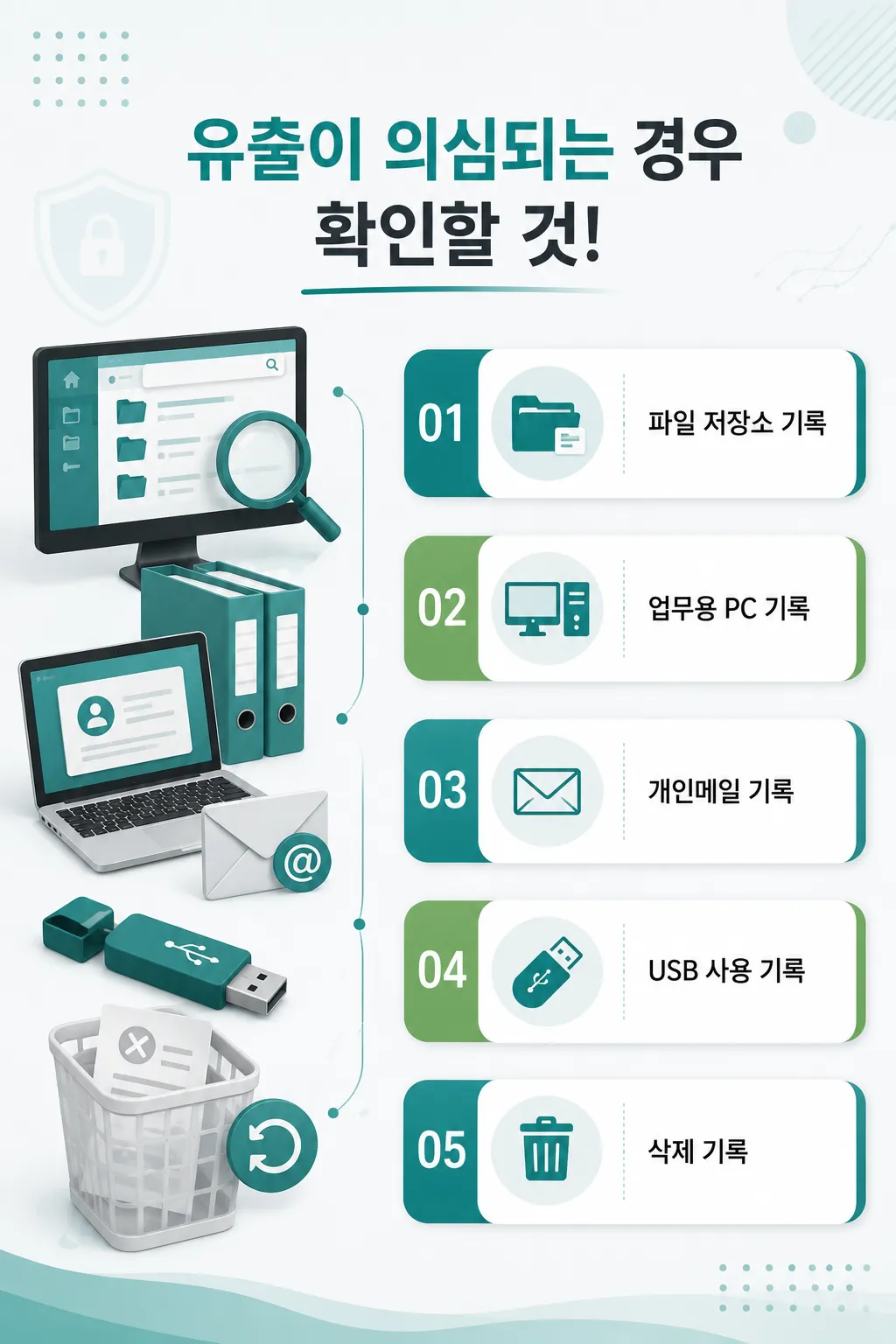 회사자료반출 정황을 확인하는 디지털포렌식 분석 절차