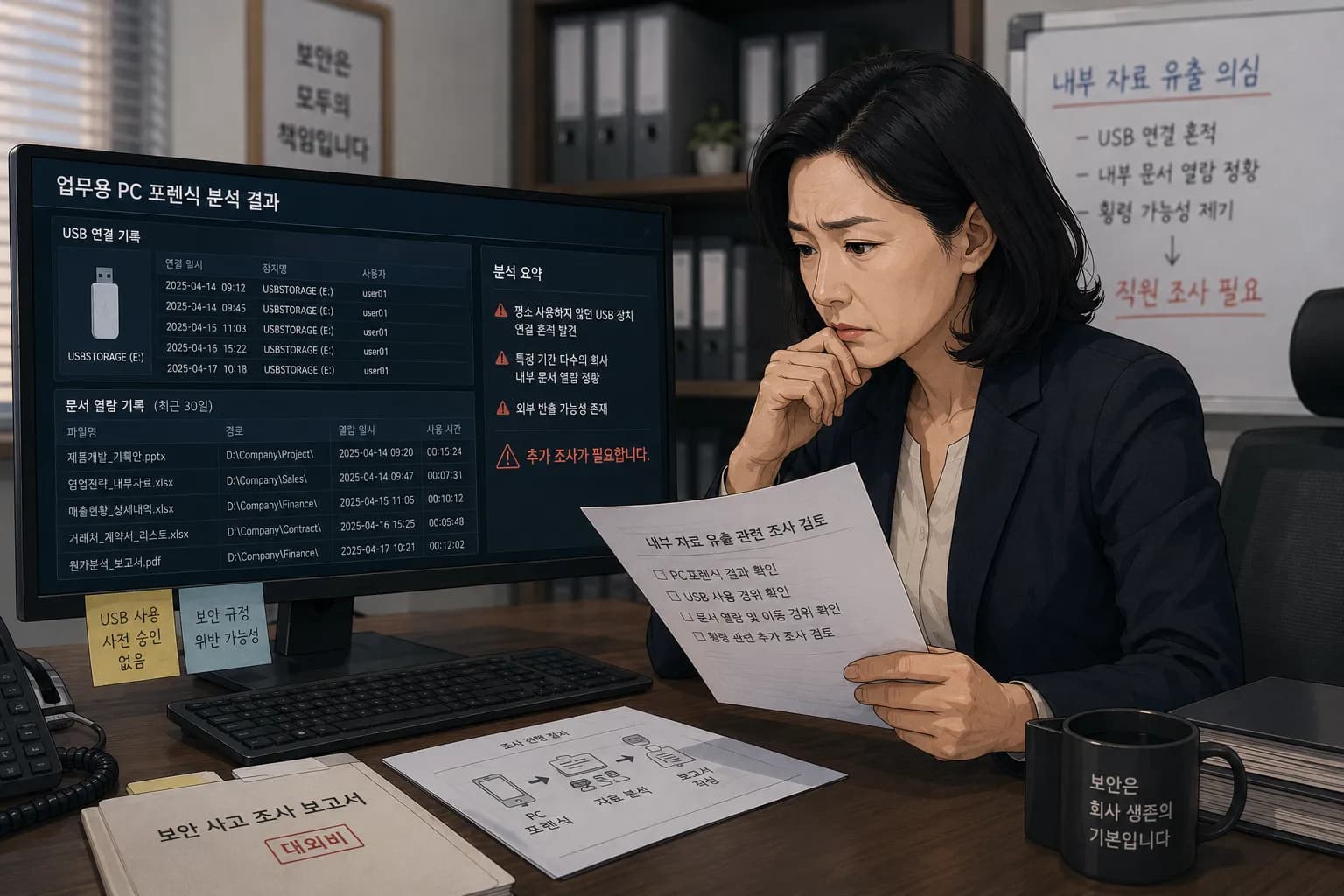 PC포렌식으로 확인할 수 있는 파일과 사용 기록 분석