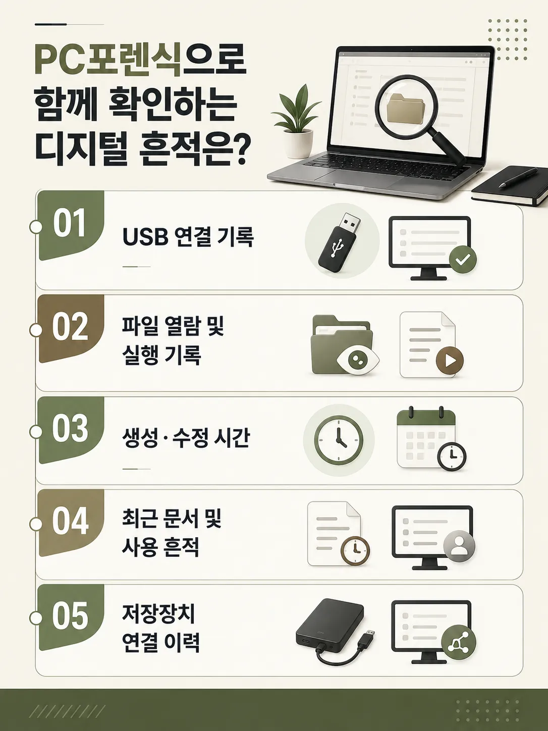 PC포렌식으로 객관적인 디지털 자료를 확보하는 절차